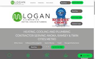 Logan Companies - Heating, Cooling & Plumbing of Anoka website
