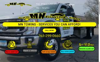 MN Towing & Junkers of Anoka website