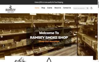 Ramsey Smoke Shop of Anoka website