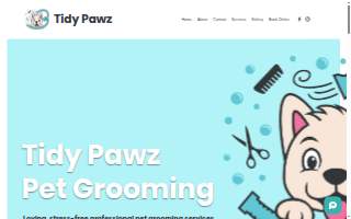 Tidy Pawz Pet Grooming of Champlin website