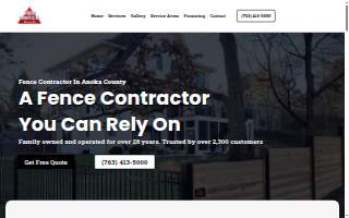 Top Notch Fence of Anoka website