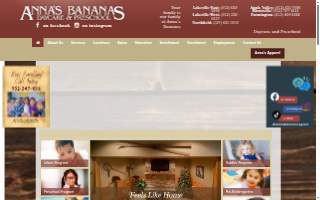 Anna's Bananas Daycare and Preschool website