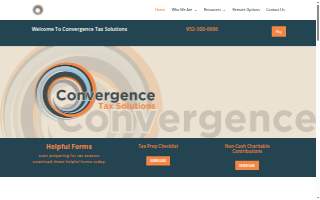 Convergence Tax Solutions website