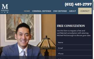 McDonough Law of Apple Valley website