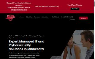 Pro Techs MSP website