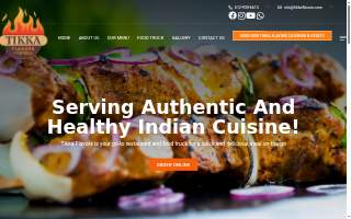 Tikka Flavors Food Truck website