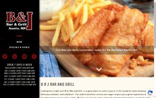 B & J Bar and Grill website