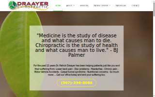 Draayer Chiropractic website