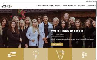 Legacy Dental -- Austin website