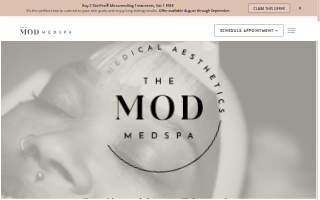 The MOD Medspa website