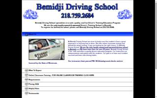 Bemidji Driving School website