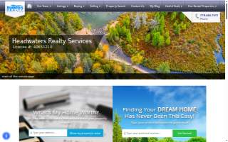 Headwaters Realty Services website