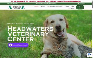 Headwaters Veterinary Center website