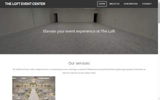 The Loft Event Center website