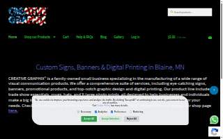 Creative Graphix website