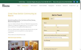 Crest View Senior Community at Blaine website