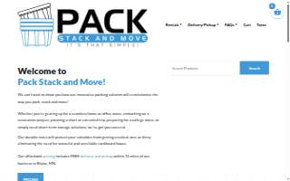 Pack Stack and Move website