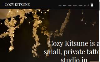 Cozy Kitsune Tattoo Studio website