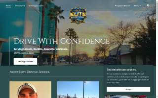 Elite Driving School of Bloomington website