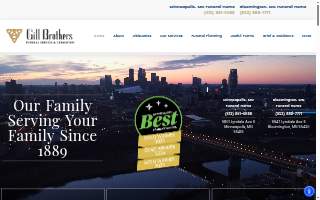 Gill Brothers Funeral and Cremation Services website