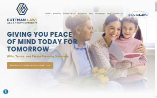 Guttman Law, PLLC of Bloomington website