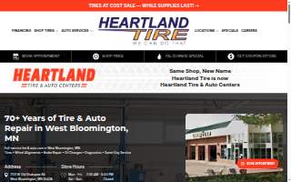 Heartland Tire West Bloomington website