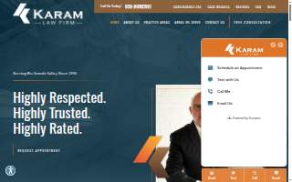 Karam Law website