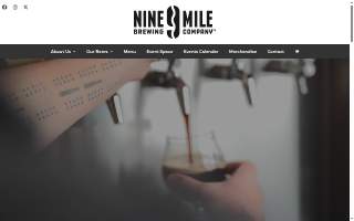 Nine Mile Brewing website