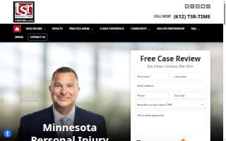 TSR Injury Law of Bloomington website