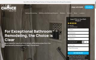 Clear Choice Bath website