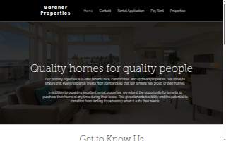 Gardner Properties website