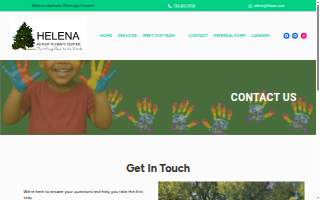 Helena Autism Therapy Center website