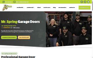 Residential Garage Door Services website