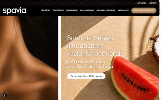 Spavia Day Spa - Chimney Rock website