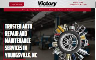 Victory Tire & Auto–West River Road website