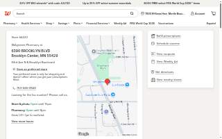 Walgreens Pharmacy of Brooklyn Center website