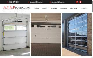 ASAP Garage Door Repair & Installation website