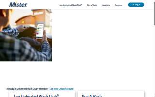 Mister Car Wash website
