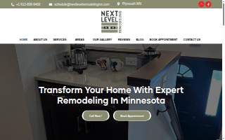 Next Level Remodeling MN of Crystal website