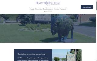 Halvorson Legal website