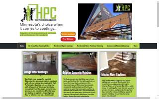 High Performance Coatings Inc MN website