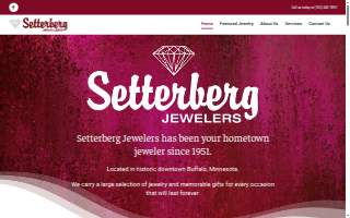 Setterberg Jewelers website