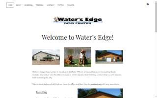 Waters Edge Dog Center website