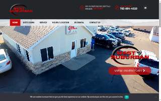 West Suburban Auto Sales website