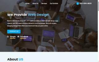 911 Geeks Web Design & SEO of Burnsville website