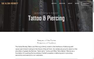 Aloha Monkey Tattoo of Burnsville website