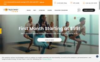 CorePower Yoga - Apple Valley website