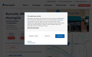 HearingLife of Burnsville MN website