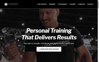LuxeWorks Personal Training website