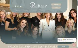 Refinery Skin Clinic website